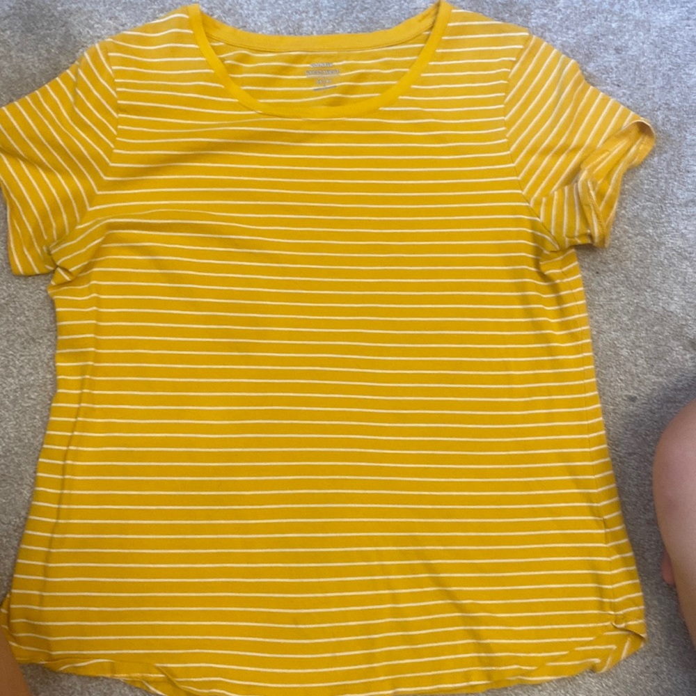 Old Navy yellow striped T-shirt